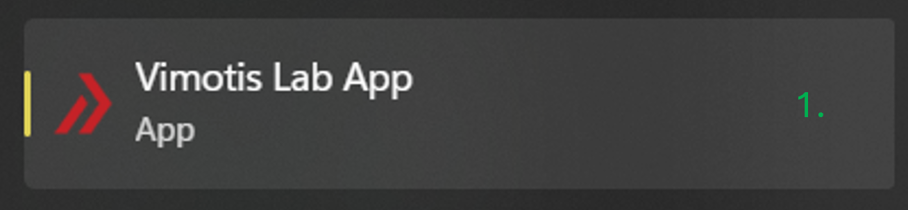 Figure 1: Launch the app.