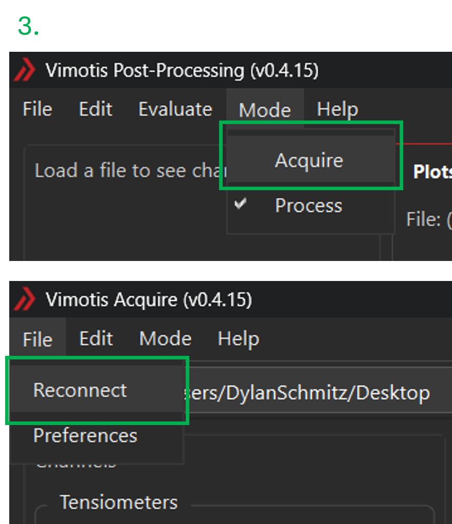 Figure 2: Connect to the hardware.